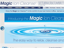 Tablet Screenshot of magicioncleanse.com